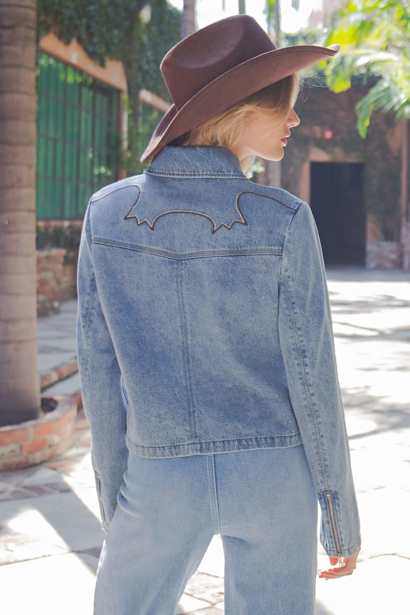 Western Inspired Zipper Front Jacket