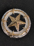 Barbed wire star screw back Concho
