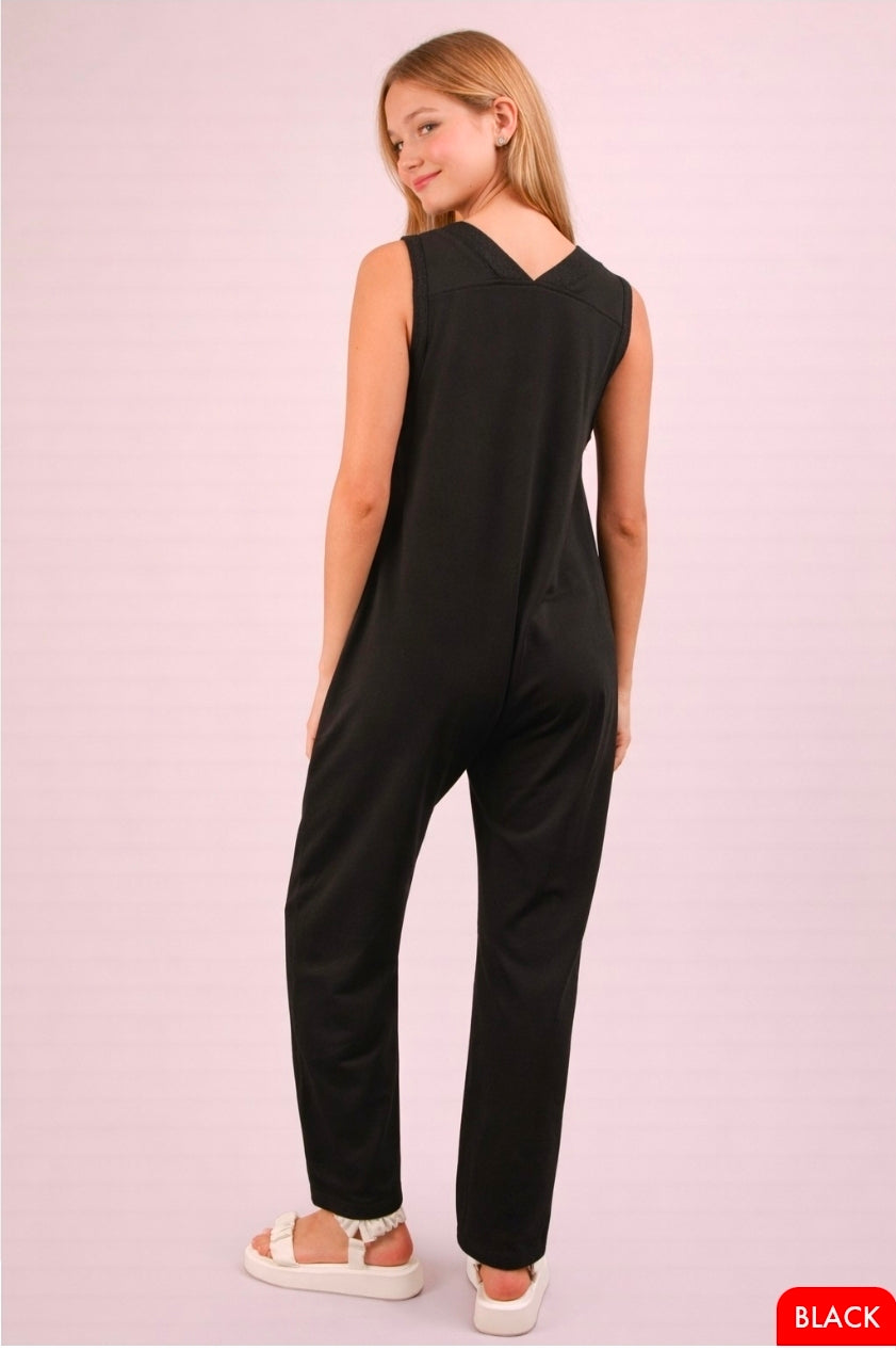 Casual Knit Baggy Jumpsuit