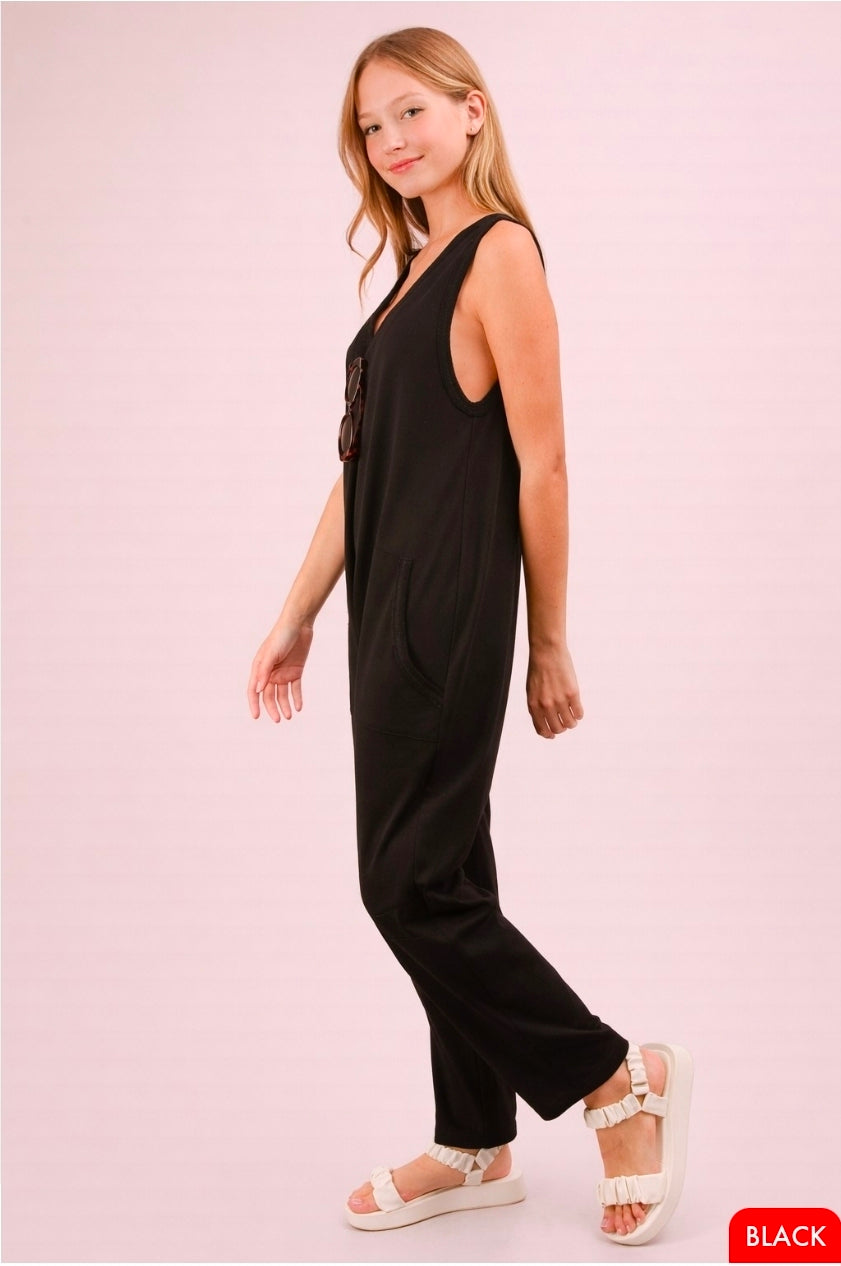 Casual Knit Baggy Jumpsuit
